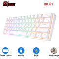 RK61 RK Royal Kludge Russian Gaming Keyboard Wireless Mechanical Keyboard 60% RGB Backlit 61 Keys Bluetooth/USB/2.4G Typewriter