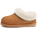 Bebealy Women's Plush Memory Foam Cotton Boots Indoor Warm Anti-Skid Suede Fur Lining Slippers Lady Comfort Fuzzy Houes Slippers