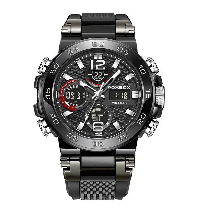 LIGE Electronic Men's Wristwatch Luxury LED Display Luminous Sports Man Watch Waterproof Military Quartz Alarm Date Watches Male