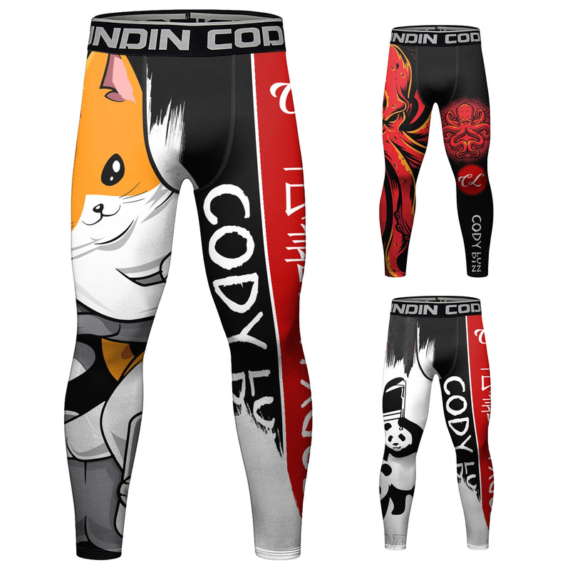 Cody Lundin Durability MMA BJJ Rash Guard Tight Exercise Jogging T - Shirts+Pants 3D Print Compression - View 5 | SAMAG