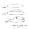 1/2/3pcs Chain Bracelet for Men Women, Stainless Steel Twisted Rope Cuban Wristband, Hip Hop Minimalist - Visuel 19 | SAMAG