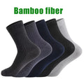 5Pairs/Lot Men's Socks Bamboo Fiber Business Breathable | SAMAG