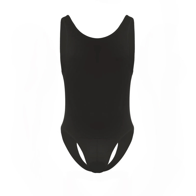 Men Shapewear Bodysuit Tummy Control Sexy Leotard Jock Strap Slimming Sleeveless Open Buttocks One-Piece Undershirt Shaper