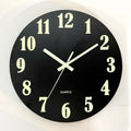 8 Inch Luminous Wall Clock Wood Silent light in dark night Nordic Fashion Wall Clock Non Ticking Clock With Night Light