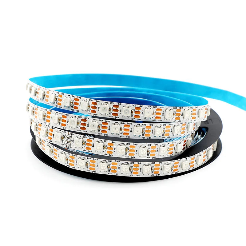 SK6812 RGBW Led Strip Light 4 in 1 Similar WS2812B 1m 5m 30 60 144 LEDs Individual Addressable RGBWW Led Lights IP30 65 67 5V12V