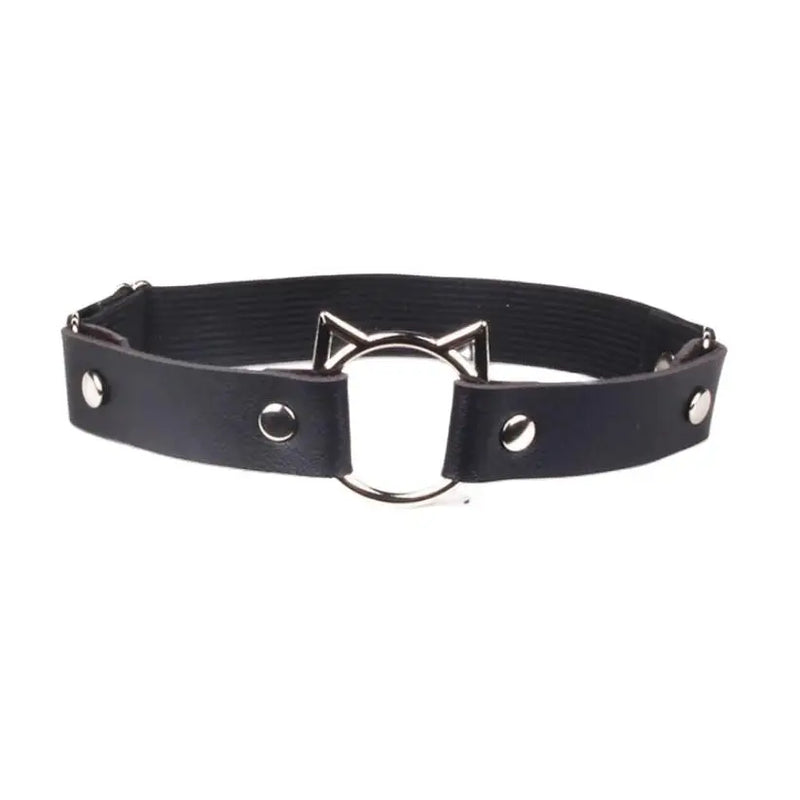 Newest Women Sexy Elasticity Harness Heart Fashion Bondage Goth Decor Garter Belt Thigh Harness Leather Lingerie for Stockings