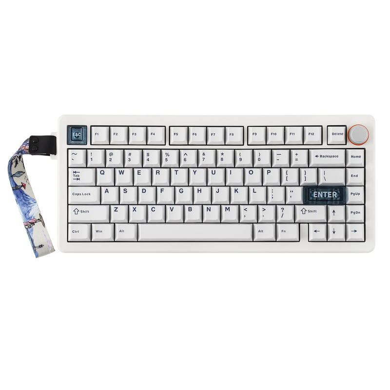 CIDOO QK75 75% Hot-Swap Gasket Tri-Mode Wireless Mechanical Gaming Keyboard with VIA Programmable & RGB Backlit for Win/Mac