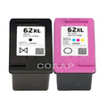 Refillable 62XL Ink Cartridge for Compatible HP ENVY 5540 5541 5542 5543 5544 5545 5546 5547 5548 All-in-One Printer