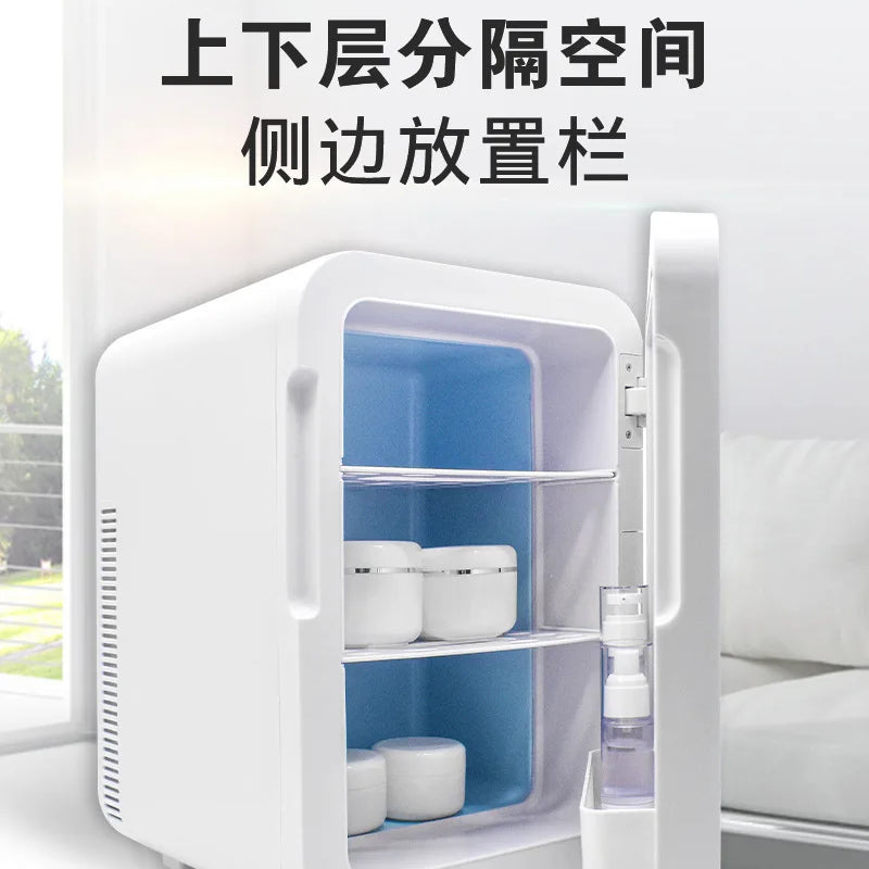 20L Car Mini Small Refrigerator Freeze Heating Dual Use Household Car Picnic Refrigeration Portable Small Refrigerator 12V 220V