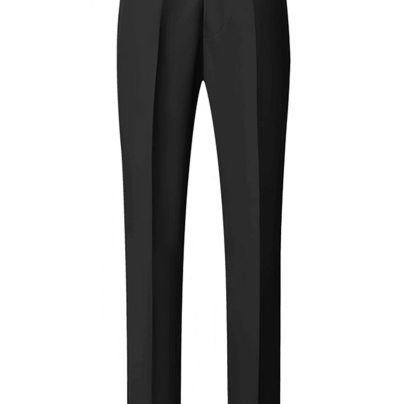 Men Lapel Black Collar 3 Pcs Suit Set Coat Vest Trousers / Business Groom Wedding Dress Fprmal Blazer Pants Waistcoat