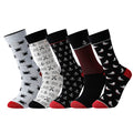 5 Pairs Men's Socks Cotton Business New Fashion Funny | SAMAG