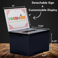 Donation Box With Lock - Acrylic Suggestion With Slot, Ballot With Sign Holder For Raffle, Voting - View 6 | SAMAG