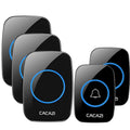 CACAZI New Wireless Doorbell Waterproof 300m Range US EU UK Plug-in Home Intelligent Door Bell Chime 1 2 Button 1 2 3 Receivers