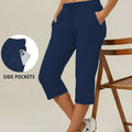 Women's Capri Yoga Pants Loose Soft Drawstring Workout - View 6 | SAMAG