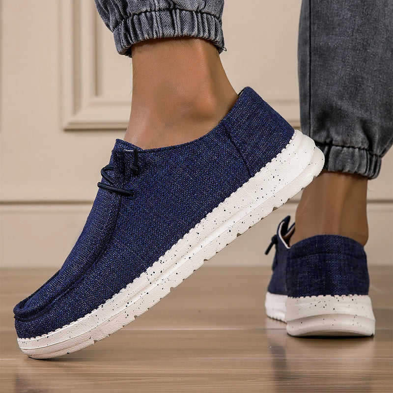 Dude Shoes Men Canvas Shoes Summer Casual Loafers Men's Moccasins Breathable Comfortable Plus Big Size 48 49 50