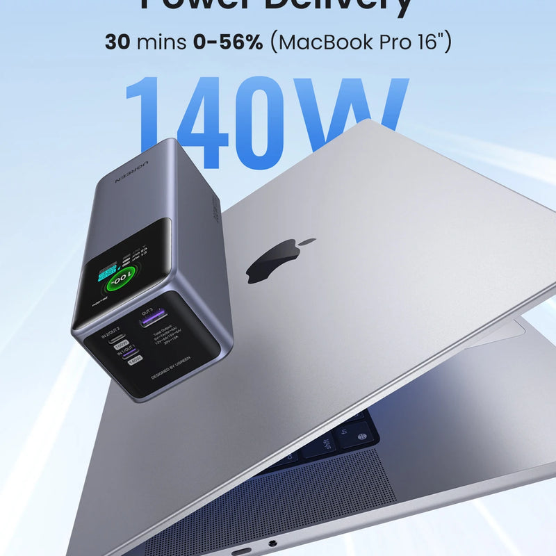 UGREEN Nexode 200W 25000mAh Power Bank Portable PD External Battery PowerBank for Macbook Pro for iPad Fast Charge Power Station