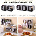2/3 No - Drill Wall Mount Spice Organizer - Kitchen Drawer Storage Rack with Labels, Adhesive Seasoning Box - View 5 | SAMAG