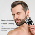New Shaver LCD Digital Display Full Body Wash Haircut Nose Hair Shaving 3-in-1 Electric Razor Dual Use of Dry Wet Beard Trimmer