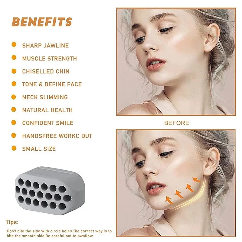 Silicone Jaw Exerciser Facial Toner & Jawline Fitness | SAMAG