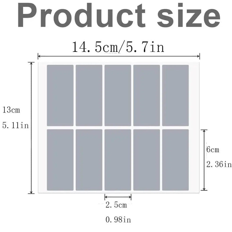50pcs Scratch Off Sticker Rectangle Scratch Stickers Self Adhesive Peel Stick DIY Scratch Card Tag for Reward Game Raffle Ticket