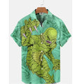 Summer Men's Hawaiian Shirt Movie Figures Horror Vintage | SAMAG