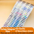 Kawaii Waterproof Name Tag Sticker Custom Adhesive Stationery Decals Personalize First Name Label for Children School Bottle