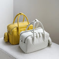 2026 Litchi Texture Ladies Handbag Large Capacity PU Leather Boston Toast Bag Bright Color Waterproof Shoulder Bags for Women