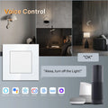BSEED WIFI Light Switch 1/2/3/4Gang 2Way Smart Click Button Switch Glass Panel White LED Indicator Tuya Smart Life Alexa Control