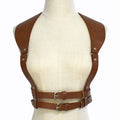 1Pc Women Fashion Punk Harness Belts Harajuku PU Leather Chest  Belt Suspenders for Gothic Waistband Clothing Accessories