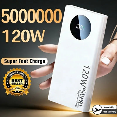 500000mAh Power Bank 120W Super Fast Charging PD20W Dual | SAMAG