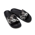 PG PATSY GARIS  New Fashionable Classic Simplicity Women's Slippers PVC Material Letter Printing Casual Flat Bottom Slippers