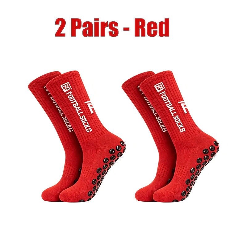 New Football Socks Non Slip Grip Mid Tube Sports | SAMAG