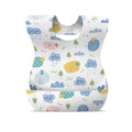 50-Pack Disposable Bibs for Babies Aged 6 Months to 2 Years Cartoon Bear Feeding Bib for Boy Girl Non-woven Drool Towel