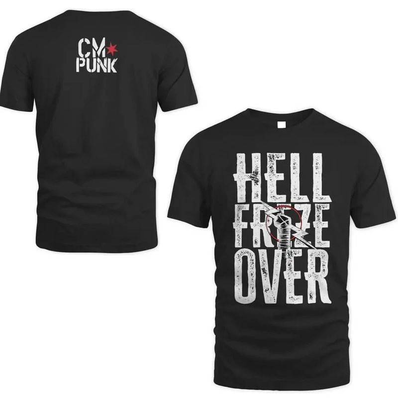 2024 Summer Hot Sale Men's 3d Printed Wrestler Cm Punk Personality Comfortable T-Shirt Children's Street Sports Large Size Tops