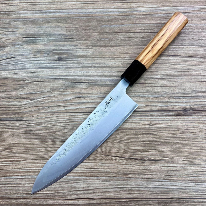 8.3 Inch Chef Knife Stainless Silver Steel No. 3 Blade Wood Handle Cleaver Meat Slicing Vegetables Japanese Kitchen Sharp Knife