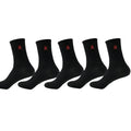 5/10/20 Pairs of Men's Crew Socks with Spider Pattern | SAMAG