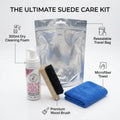 Waterless Foam Shoe Cleaner Kit with Brush Cloth Multi Material Stain Remover for Suede Nubuck Leather White Sneakers Trainers