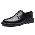 Men's Business Shoes Premium Cowhide Upper Lightweight Breathable Design with Rubber Sole for Office Commute Formal Occasions