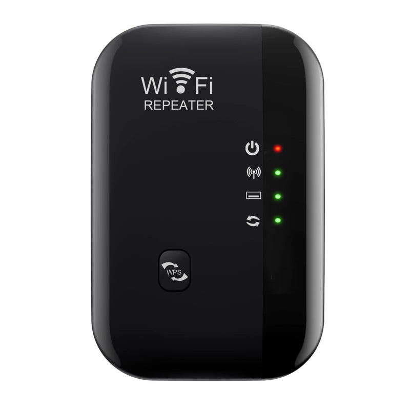 HOMEFISH WiFi Extender 300Mbps Wireless Signal Repeater 2.4G WiFi Amplifier with LAN Port, WPS One-Click Connection, WiFi Range