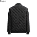 Autumn Winter Men's Clothing Fashion Stand Collar Thickened Warm Parkas Fleece Lining Outdoor Windbreaker Casual Jackets for Men