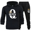 Autumn and Winter Men's and Women's Sweater Set KING QUEEN Loose Relaxed Hooded Print Couple - View 8 | SAMAG