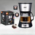 0.6L Electric Drip Coffee Makers 600W Household Coffee Machine 5 Cup Tea Coffe Pot Compact Coffee Maker with Reusable Filter