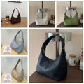Fashion Large Capacity PU Hobo Bag Korean Style Solid Color Shoulder Bag Handbag Fashion Design French Style Handbag Outdoor