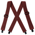 Heavy Duty Suspenders Big and Tall with 4 Clips Belt Loop X Back 5cm Wide Work Braces Adjustable Elastic for Men Women Fashion