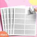 50 Pcs PVC Scratch Off Labels Sticker for Party Activity Favors Kid's Stationery Sticker