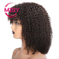 Short Jerry Curly Human Hair Wigs for Women Natural Color Pixie Cut Wigs Machine Made Short Bob Curly Human Hair Wigs
