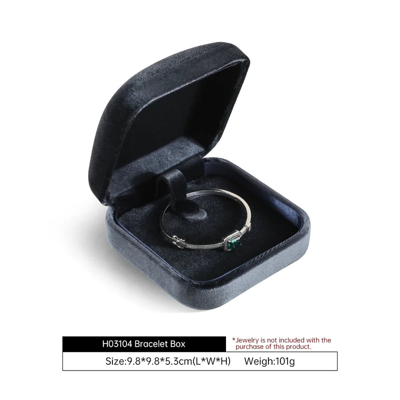 Yinbeini Wedding Ring Box Velvet Jewelry Box Collection Bracelet Necklace Pendant Storage Case Jewelry Display Organizer H030