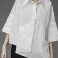 Y2K Women Streetwear Loose Summer Tops Academic Irregular - View 5 | SAMAG