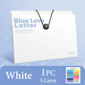 A4 5/8/12 Pockets File Folder Test Paper Storage Folder Portable Waterproof File Organizer Large Capacity Classified Portfolio