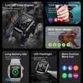 2025 New for Xiaomi Military Smart Watch Men IP67 3ATM Outdoor Sports Fitness Tracker Health Monitor 1.44Inch BT Call Smartwatch